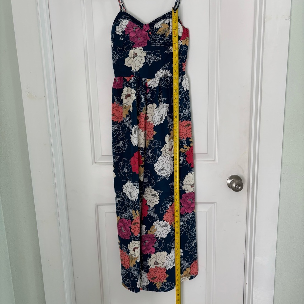 Band of the Free Floral Jumpsuit with Spaghetti Straps Wide Leg Pockets - Picture 7 of 15